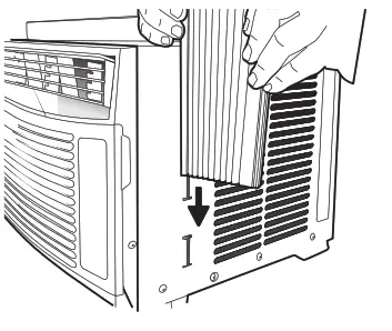 GE APPLIANCES AHV05 BTU Mechanical Window Air Conditioner - panel