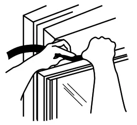 GE APPLIANCES AHV05 BTU Mechanical Window Air Conditioner - prevent air