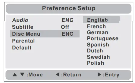 DENVER MTW 984 DVD Player Screen - fig 24