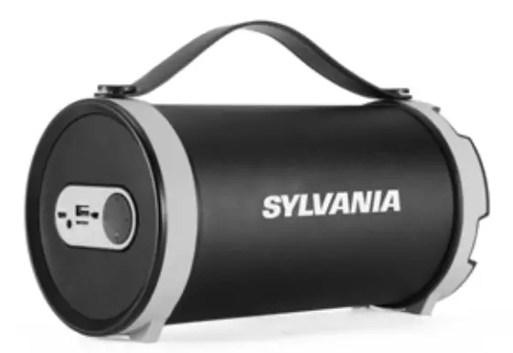 SYLVANIA SP807 BLUE HiFi Bluetooth Tube Speaker with Radio