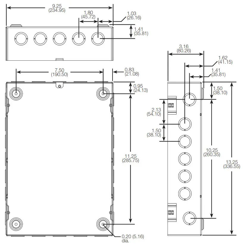 LUTRON Light Management Hub -Dimensions