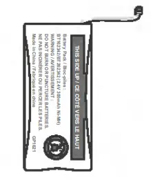 Battery for cordless handset