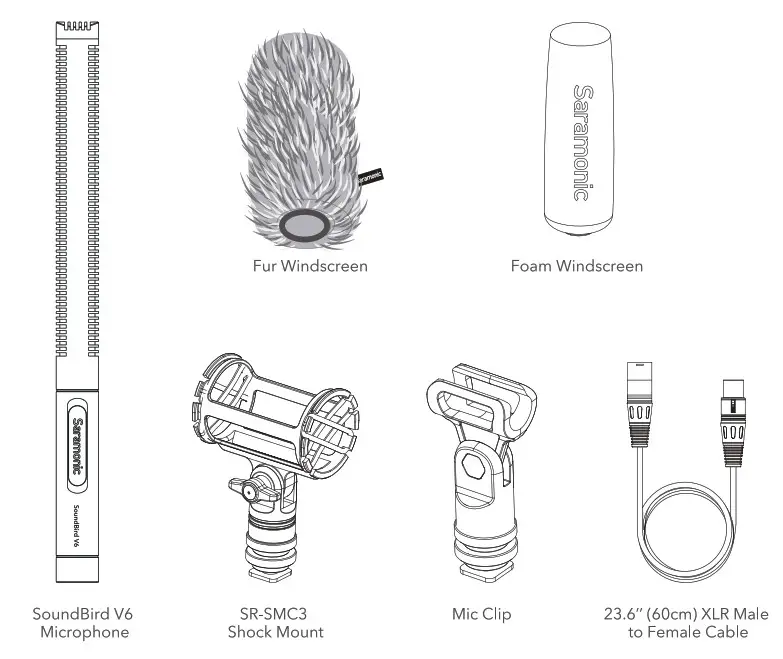 Saramonic SoundBird V6 Supercardioid - list