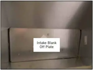FIG 3 Remove Right Side Intake Blank Off Plate