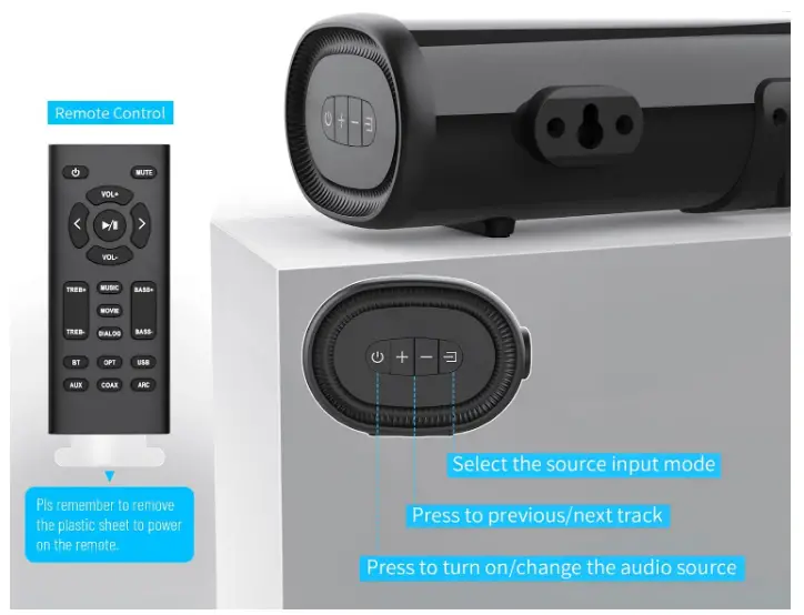LITTOAK-SE04-Small-Sound-Bar-for-TV-fig-5