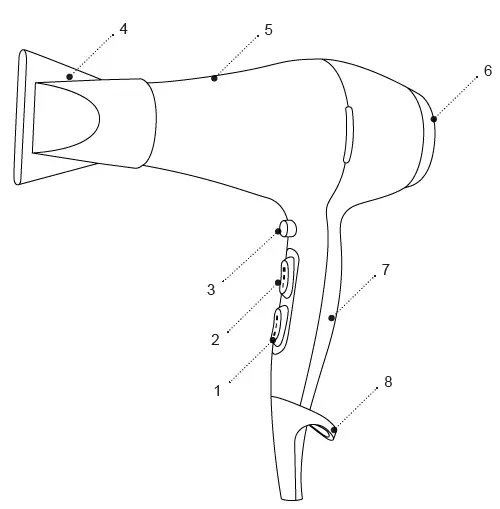 BRAYER-BR3005-Hairdryer-fig-1