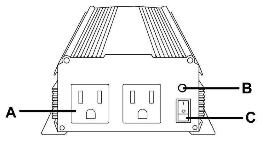 POWER BRIGHT PW1000-12 Power Inverter - Fig