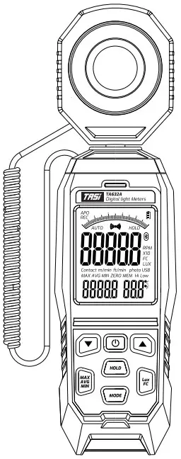 TASi TA632A Digital Light Meter
