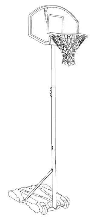 NORDIC Games 7402157A Basketball Basic Stand - FIG