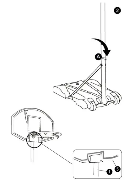 NORDIC Games 7402157A Basketball Basic Stand - FIG6