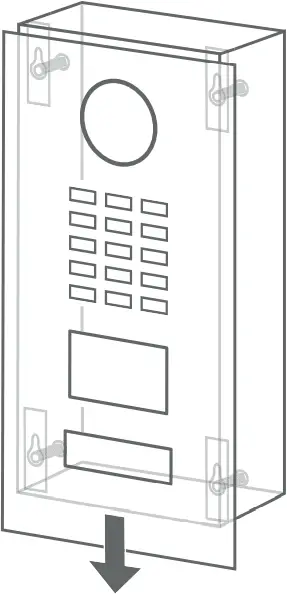 D2101V - REMOVING THE FRONT PLATE 2