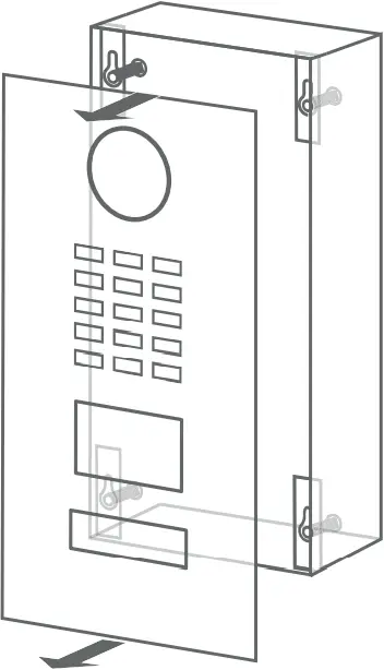 D2101V - REMOVING THE FRONT PLATE 3