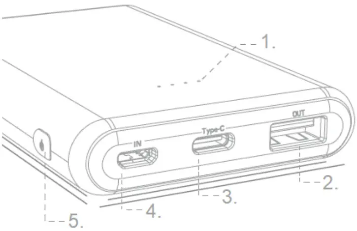 insportline 23754 Power bank Power Five 5000 mAh - PRODUCT DESCRIPTION