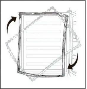 Remove the door seal