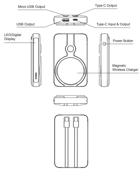 INC 0253 001 002 Incipio Power Bank with Built in Cables - fig