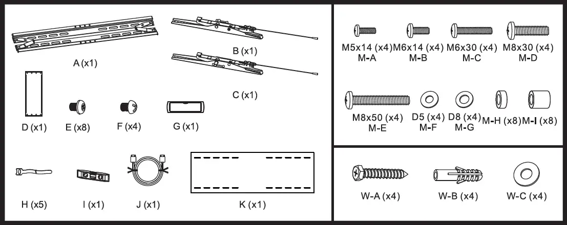 MONOPRICE EZ Series TILT TV Wall Mount Bracket 1