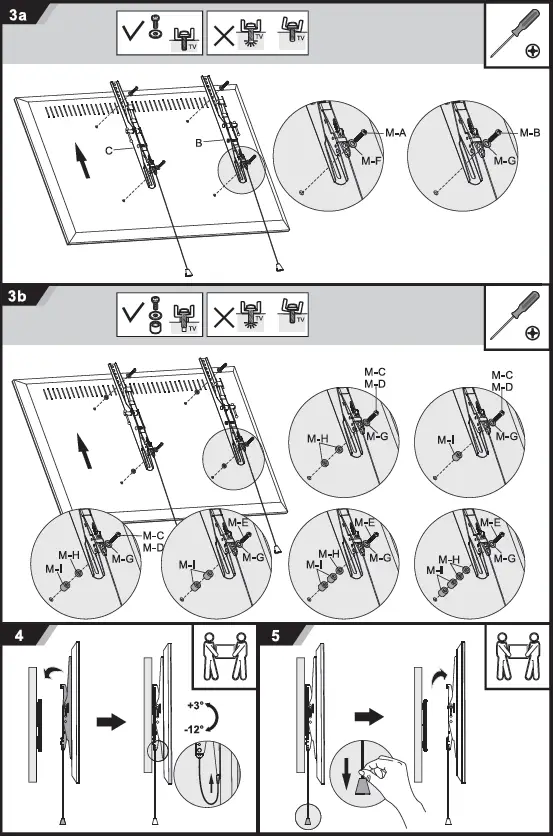 MONOPRICE EZ Series TILT TV Wall Mount Bracket 3