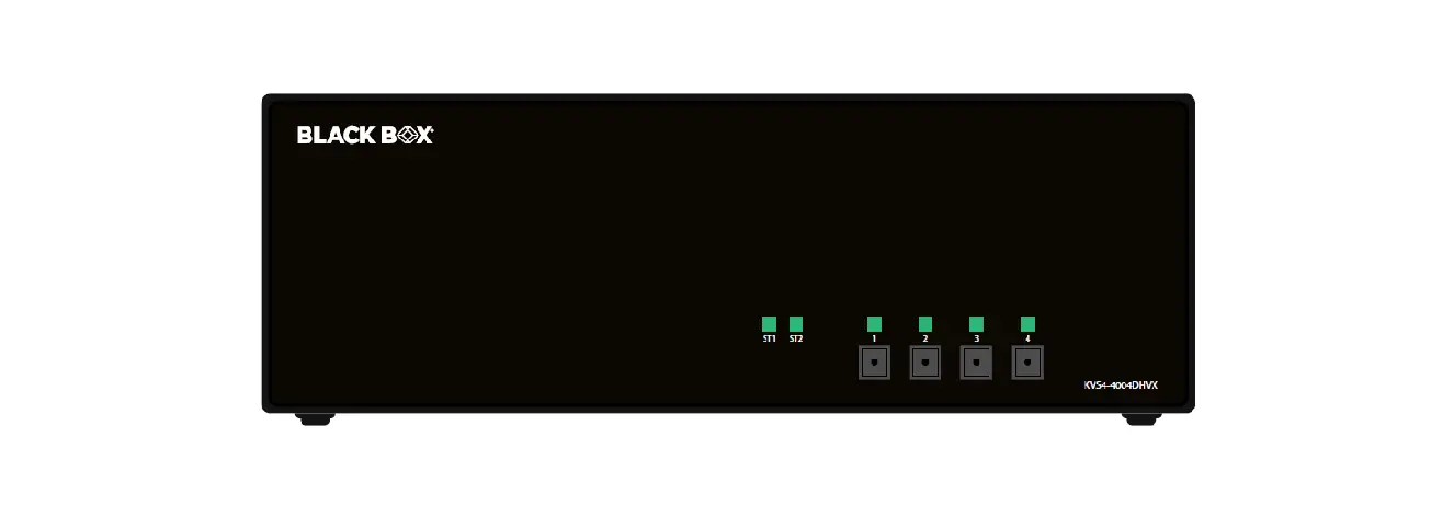 Black Box Kvs4-4004dhvx Advanced 4-port Dp Hdmi And Dvi-i Secure Kvm Switch User Guide