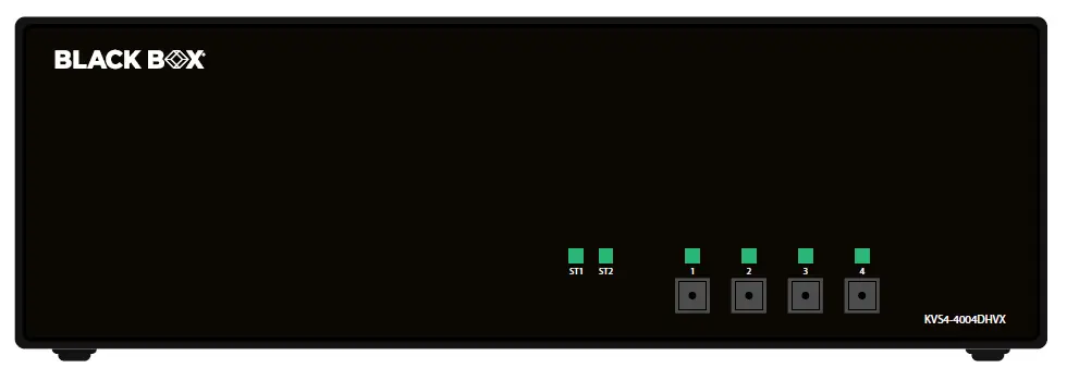 BLACK BOX KVS4-4004DHVX Advanced 4-Port DP Hdmi and DVI-I Secure KVM Switch