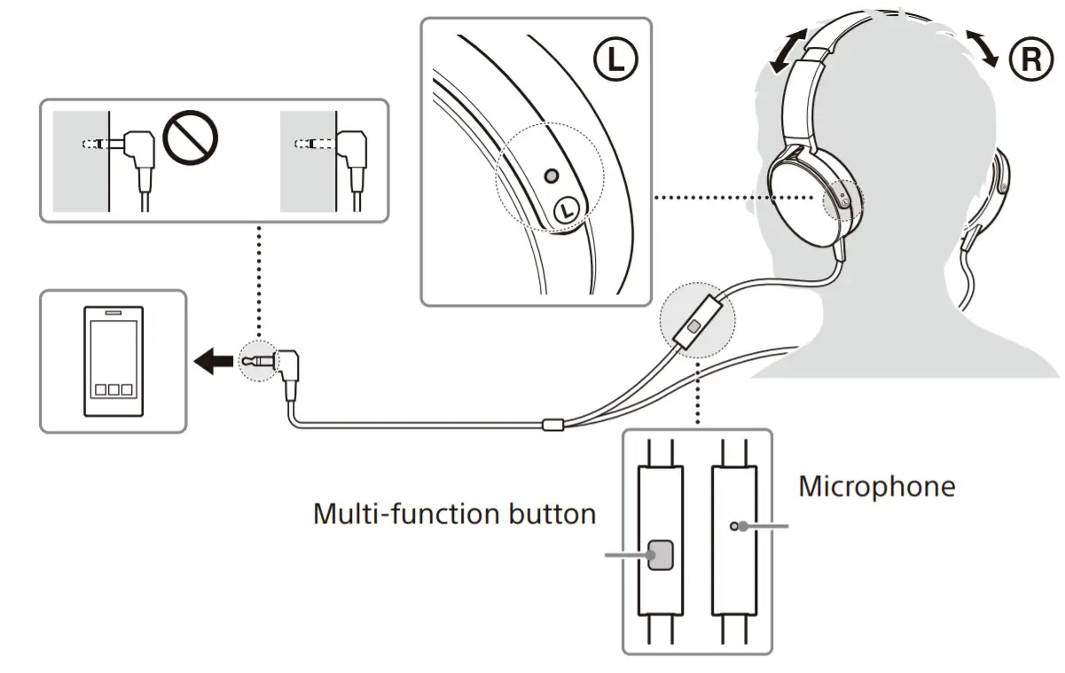 SONY MDR-XB450AP Stereo Headphones - overview