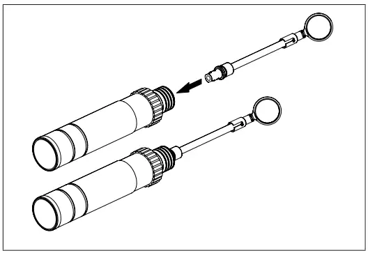 Laryngeal mirror, straight