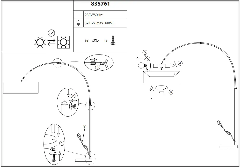 Paul Neuhaus 307-55 Petro Floor Lamp - fig1