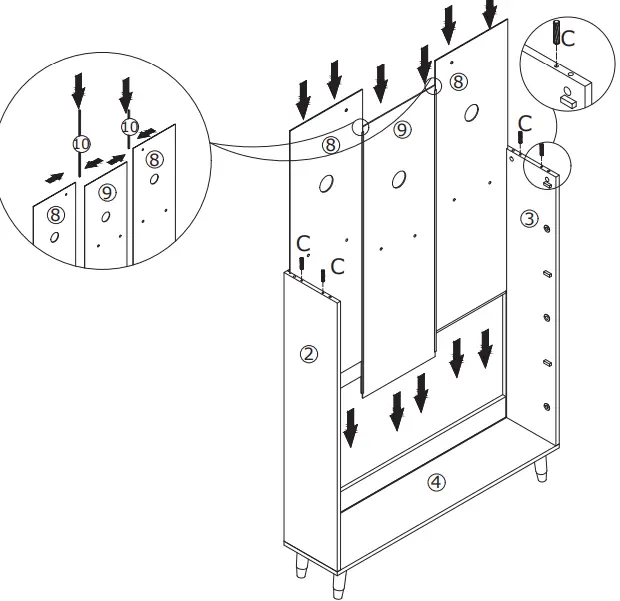 FUFU GAGA LNN-KF210118-01 Multi-colors Wood Shoe Cabinet-FIG13