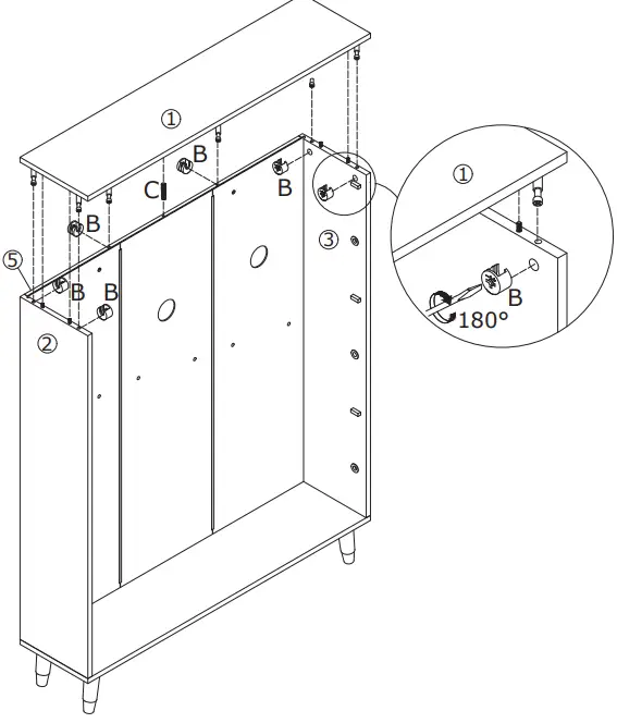 FUFU GAGA LNN-KF210118-01 Multi-colors Wood Shoe Cabinet-FIG14