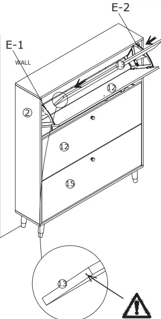 FUFU GAGA LNN-KF210118-01 Multi-colors Wood Shoe Cabinet-FIG27