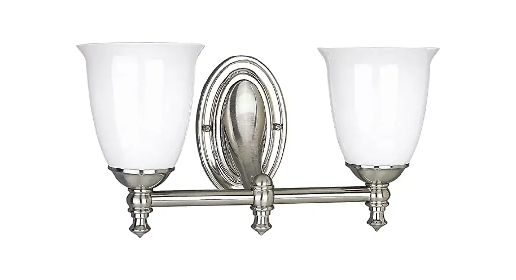 Progress Lighting P3028-09 2 Light 17 Inch Brushed Nickel Bath Vanity Wall Light User Manual