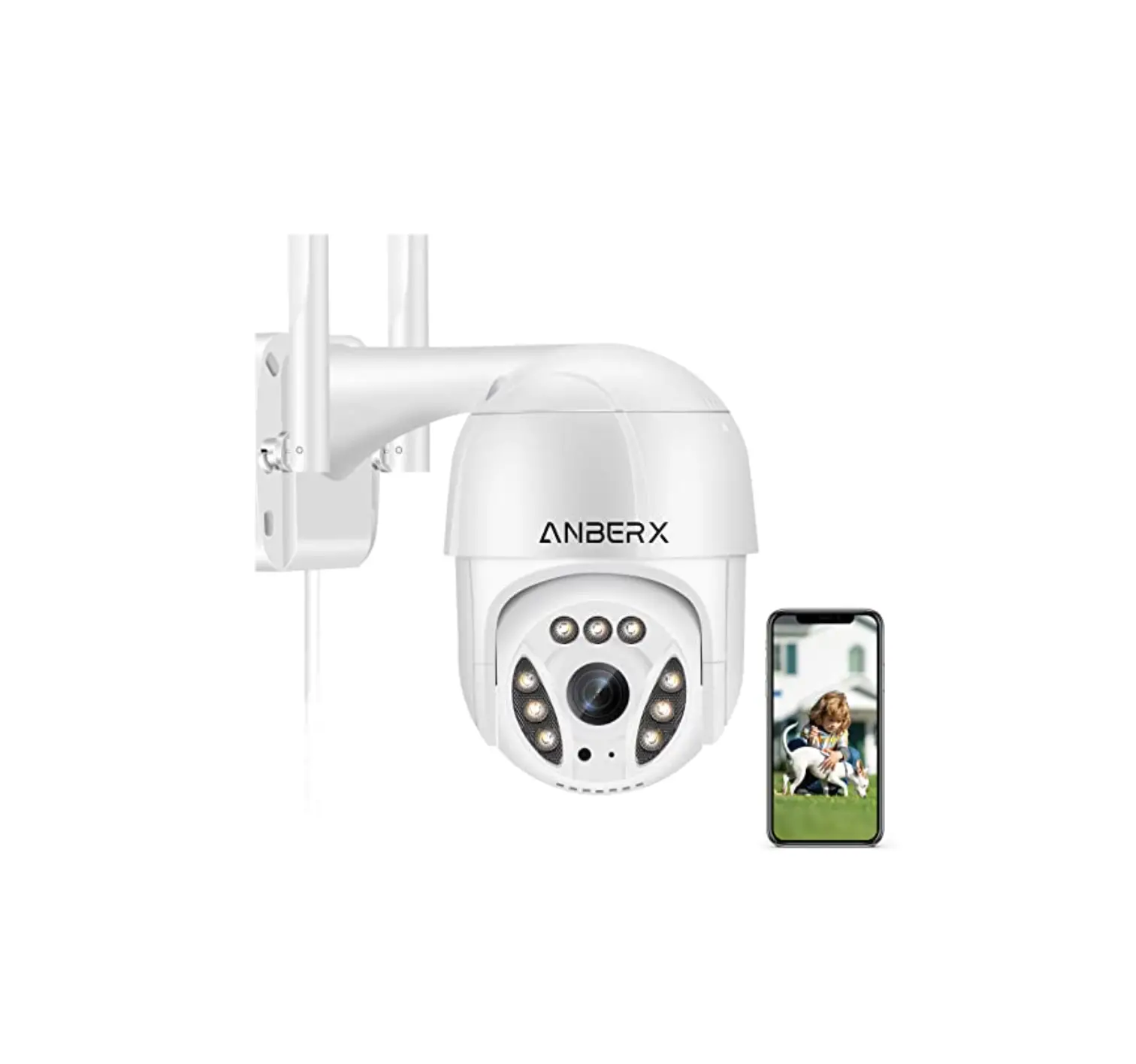 Anberx Icsee Security Camera Outdoor Wifi Wireless Surveillance Camera Instructions