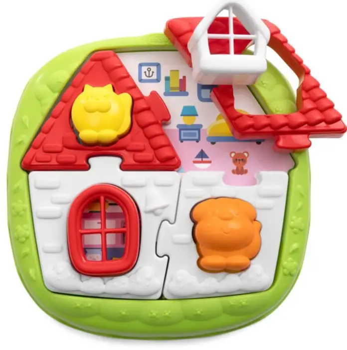 chicco 00011085000000 2 in 1 House and Farm Puzzle Game