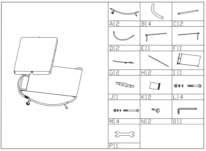 Sunnydaze PL-632 79 Inch Outdoor Bed - 1