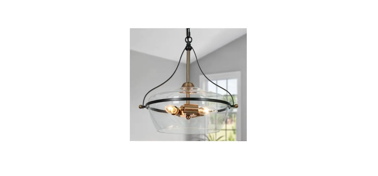 Zevni A04785g Madlen 3 Light Black And Brass Industrial Chandelier Instruction Manual