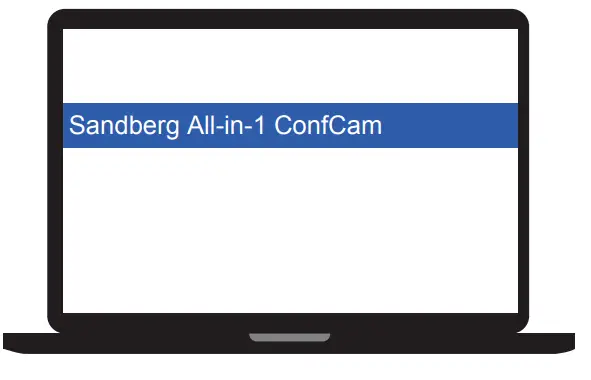 Sandberg All-in-1 ConfCam - laptop.