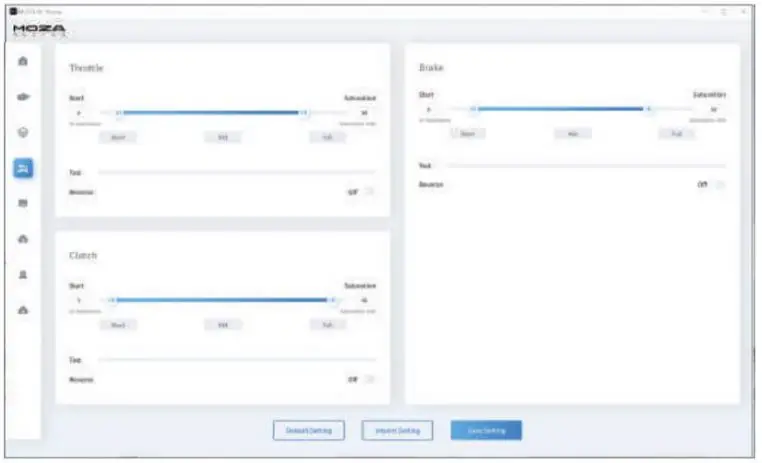MOZA RACING R9 Direct Drive Wheelbase User Manual - Quickly adjust the pedal stroke to enrich the foot feel to meet individual needs