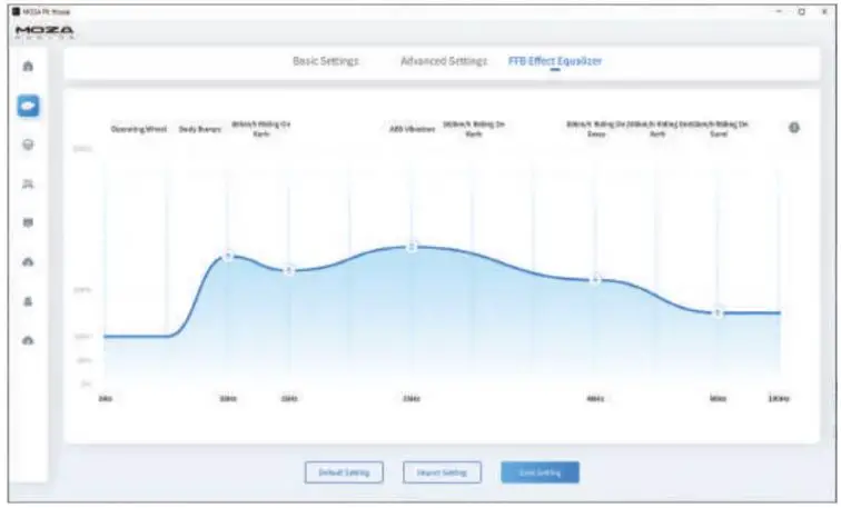 MOZA RACING R9 Direct Drive Wheelbase User Manual - To innovative introduction of the road feeling equalizer system