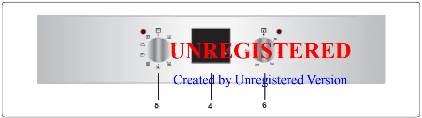 HEINNER HBO-V659GCD-GBK Built In Oven - Control panel