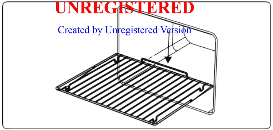 HEINNER HBO-V659GCD-GBK Built In Oven -corresponging rack