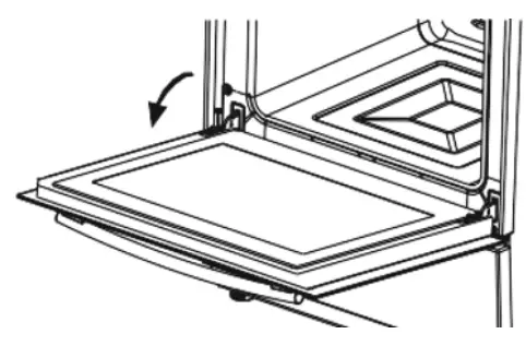HEINNER HBO-V659GCD-GBK Built In Oven - oven door