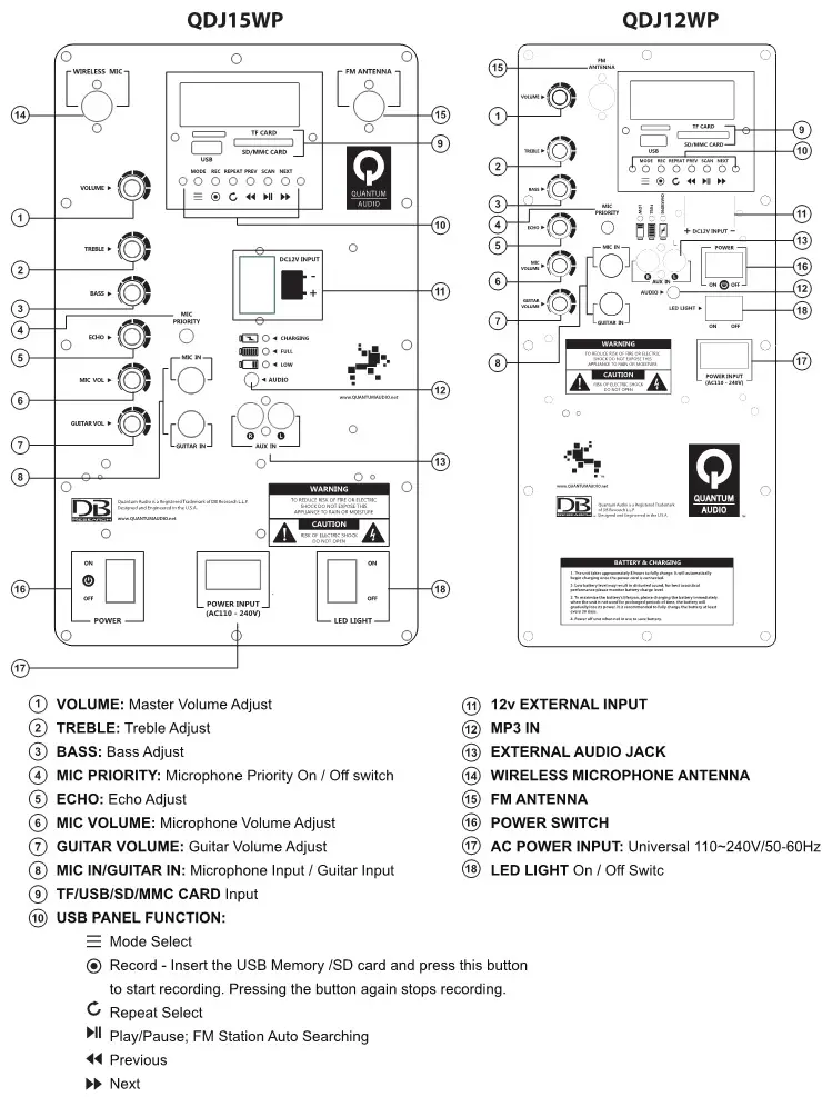 Quantum Audio Portable Speaker System - Overview