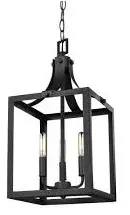 Sea Gull Lighting 5140603 3-Light Black Hall-Foyer Hanging Pendant