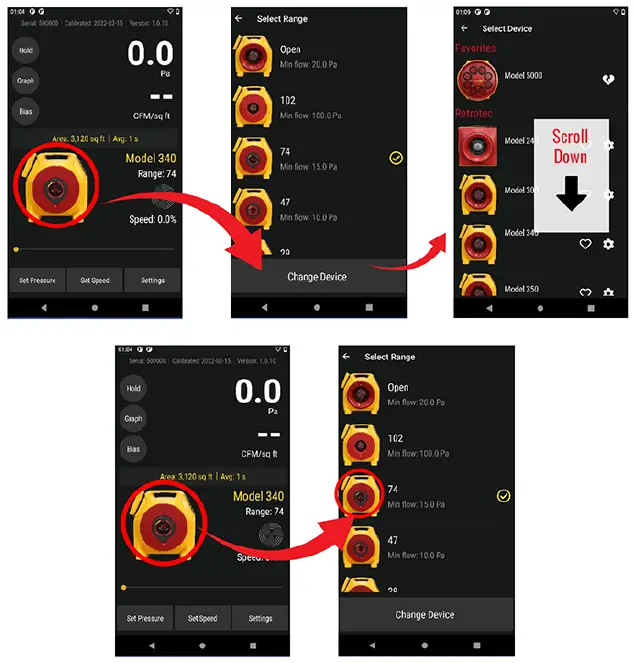 retrotec DM32X Digital Gauge for Blower Doors and Duct Testers 3