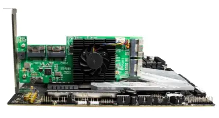 HighPoint Rocket 1580 8x U.2 Port to PCIe 4.0 x16 NVMe HBA Controller 3