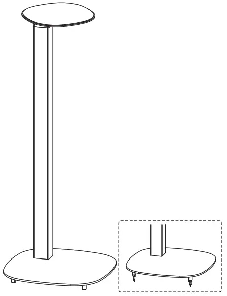 PBTECH BS-62L-04 Speaker Floor Stand