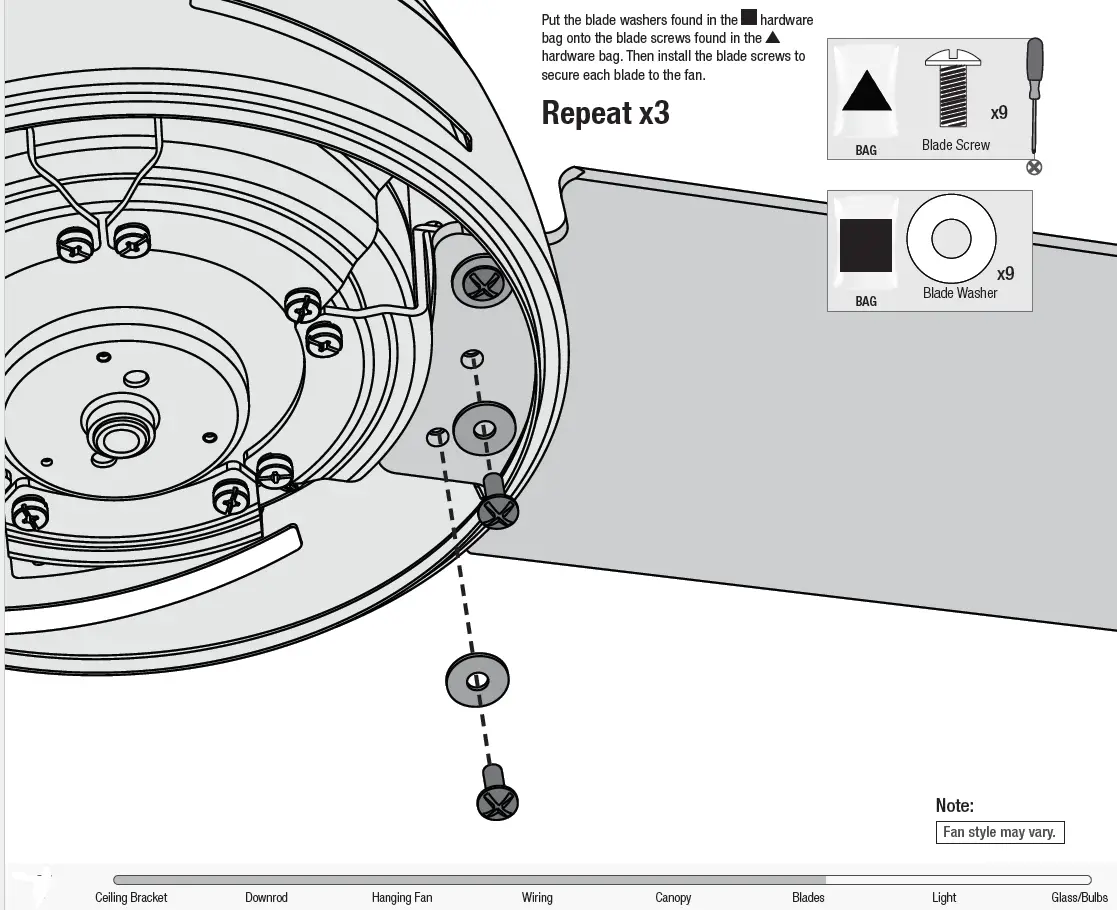 Installing the Blades
