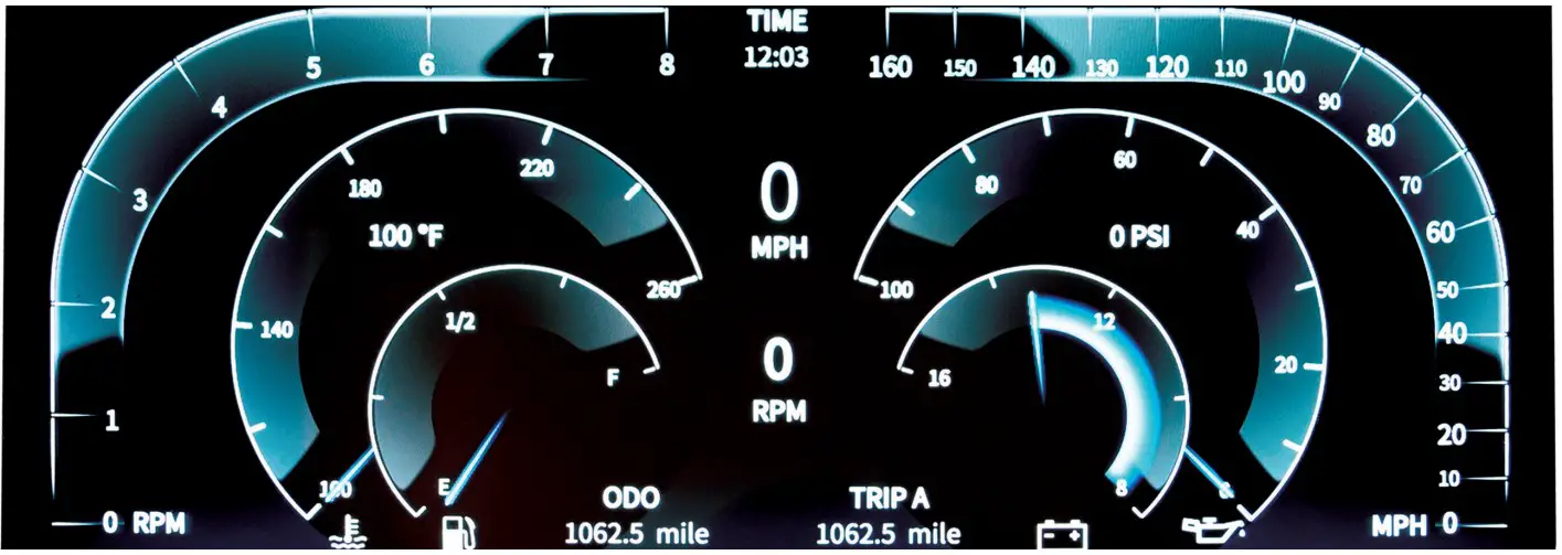 JEGS InVision Ford Mustang 1967 and 1968 Direct Fit Digital Dash Speed Meter - Display 2