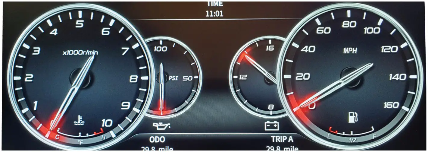 JEGS InVision Ford Mustang 1967 and 1968 Direct Fit Digital Dash Speed Meter - Display 4