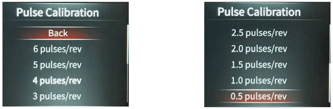 JEGS InVision Ford Mustang 1967 and 1968 Direct Fit Digital Dash Speed Meter - Menu shown 3