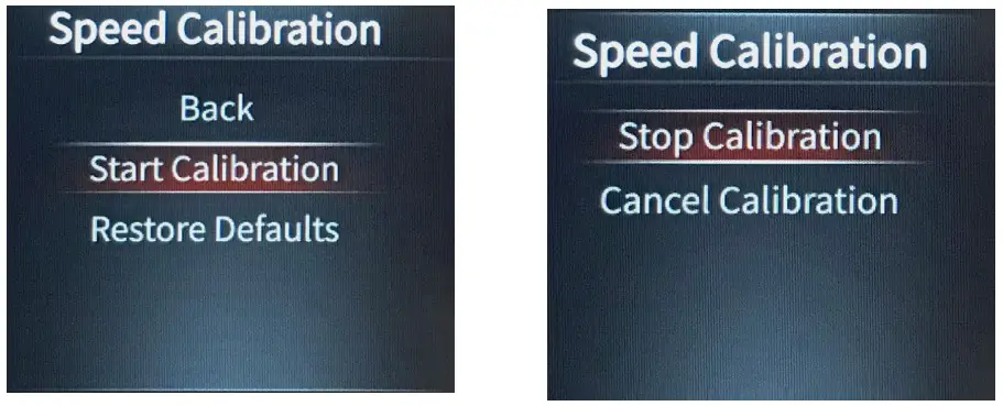 JEGS InVision Ford Mustang 1967 and 1968 Direct Fit Digital Dash Speed Meter - Menu shown 6